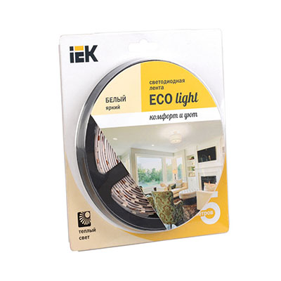 ����� LED 5� ������� LSR-3528WW120-9.6-IP20-12V IEK-eco (������ ����� ����) ����� � ������������*