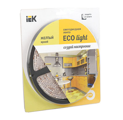 ����� LED 5� ������� LSR-3528Y60-4.8-IP65-12V IEK-eco (������ ����)