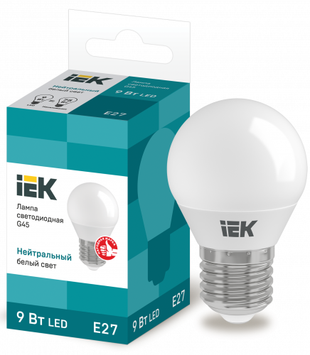 ����� LED G45 ��� 9�� 230� 4000� E27 IEK