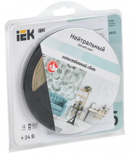 ����� LED 5� LSR-2835NW120-12-IP20-24� IEK