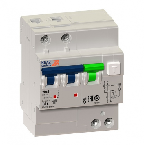      OptiDin VD63-22C20-A-4 (2P, C20, 30mA)