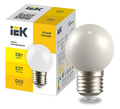 ����� LED �����. G60 ��� 3�� 230� ������ ����� E27 IEK