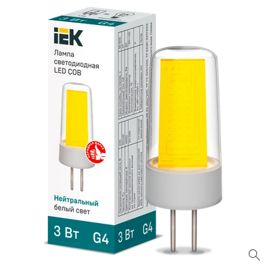 ����� LED COB ������� 3�� 230� 4000� �������� G4 IEK