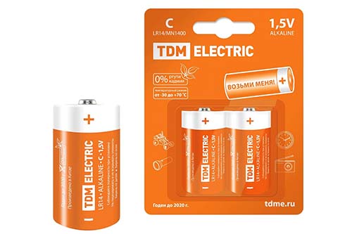 ������� ������� LR14 C Alkaline 1,5V BP-2 TDM